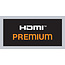 HDMI (m) naar DisplayPort (v) actieve adapter - HDMI 2.0 / DP 1.2 (4K 60Hz) - voeding via USB-A (m) / zwart - 0,20 meter