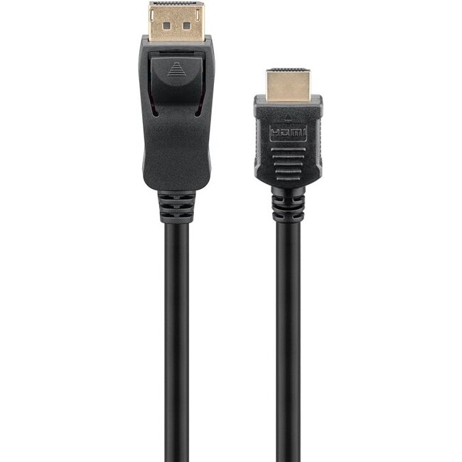 DisplayPort naar HDMI kabel - DP 2.0 / HDMI 2.1 (8K 60Hz + HDR) / zwart - 5 meter