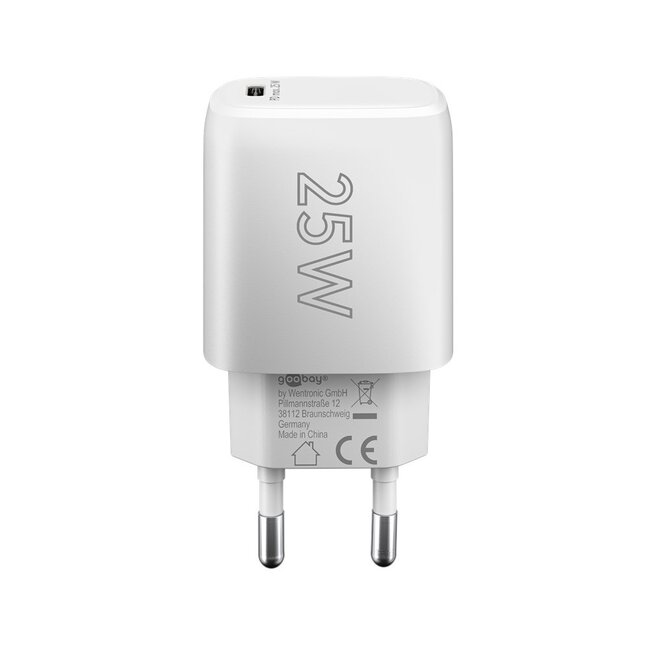 Goobay USB lader | USB-C PD | GaN | 25W | wit