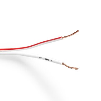 Nedis Nedis luidspreker kabel (CU koper) - 2x 0,75mm² / wit - 1 meter