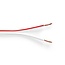 Nedis luidspreker kabel (CU koper) - 2x 2,50mm² / wit - 1 meter
