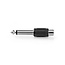 Nedis 6,35mm Jack mono (m) - Tulp mono (v) audio adapter / zwart