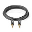 Nedis Premium 3,5mm Jack stereo audio kabel / zwart - 2 meter
