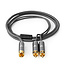 Nedis Premium Subwoofer/Tulp mono - Tulp stereo audio kabel / zwart - 3 meter