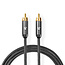 Nedis Premium Subwoofer/Tulp mono audio kabel / zwart - 5 meter