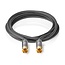 Nedis Premium Tulp coaxiale digitale audio kabel / zwart - 1 meter