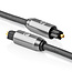 Nedis Premium digitale optische Toslink audio kabel / zwart - 1 meter