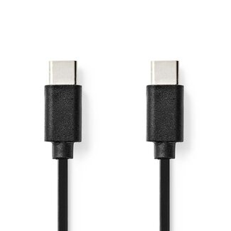 Nedis Nedis USB-C naar USB-C kabel - USB2.0 - PD 60W / zwart - 1 meter