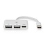 Nedis USB-C hub met 2x USB-A en 1x USB-C - busgevoed - USB2.0 / wit - 0,10 meter