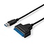 Nedis USB-A naar SATA adapter voor 2,5'' HDD's/SSD's - USB3.0 / zwart - 0,30 meter