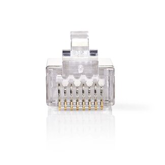 Nedis Nedis RJ45 krimp connectoren (STP) voor CAT6 netwerkkabel (vast) - 10 stuks