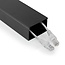 Nedis aluminium kabelgoot met cover - 110 x 6 cm / zwart