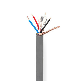 Nedis Nedis 4-aderige DMX-kabel van de rol - 4x 0,12mm / grijs - 1 meter