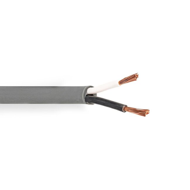 Nedis flexibele luidspreker kabel (CU koper) met mantel - 2x 2,50mm² / grijs - 1 meter
