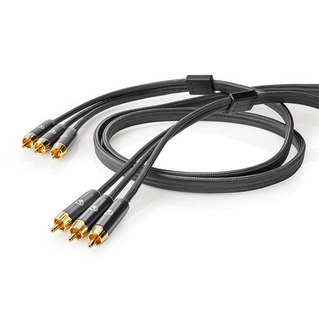 Nedis Premium Tulp composiet audio video kabel - 2 meter