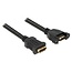 HDMI (v) - HDMI (v) koppelstuk / inbouw - versie 1.4 (4K 30Hz) - 0,25 meter