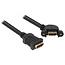 HDMI (v) - HDMI (v) haaks koppelstuk / inbouw - versie 1.4 (4K 30Hz) - 0,25 meter