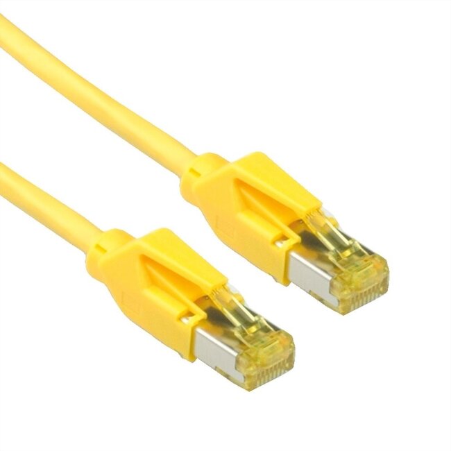 Draka UC900 premium S/FTP CAT6a 10 Gigabit netwerkkabel / geel - 0,50 meter