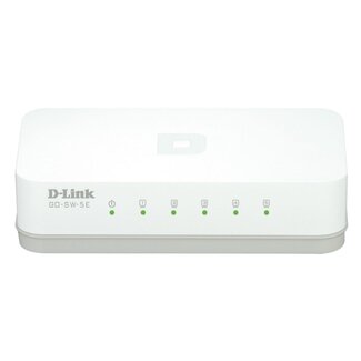 D-Link D-Link GO-SW-5E/E Fast Ethernet Switch met 5 poorten / wit