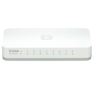 D-Link D-Link GO-SW-8E/E Fast Ethernet Switch met 8 poorten / wit