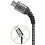 Goobay USB-C naar USB-C kabel - USB2.0 - tot 60W / nylon - 2 meter