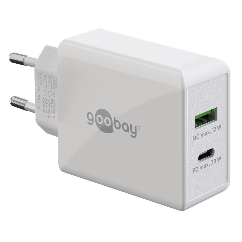 Goobay Dual USB-C™ PD Fast Charger (30 W) |
