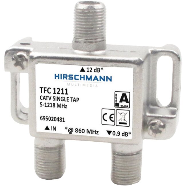 Hirschmann multitap TFC1211 met 1 uitgang - 12 dB / 5-1218 MHz