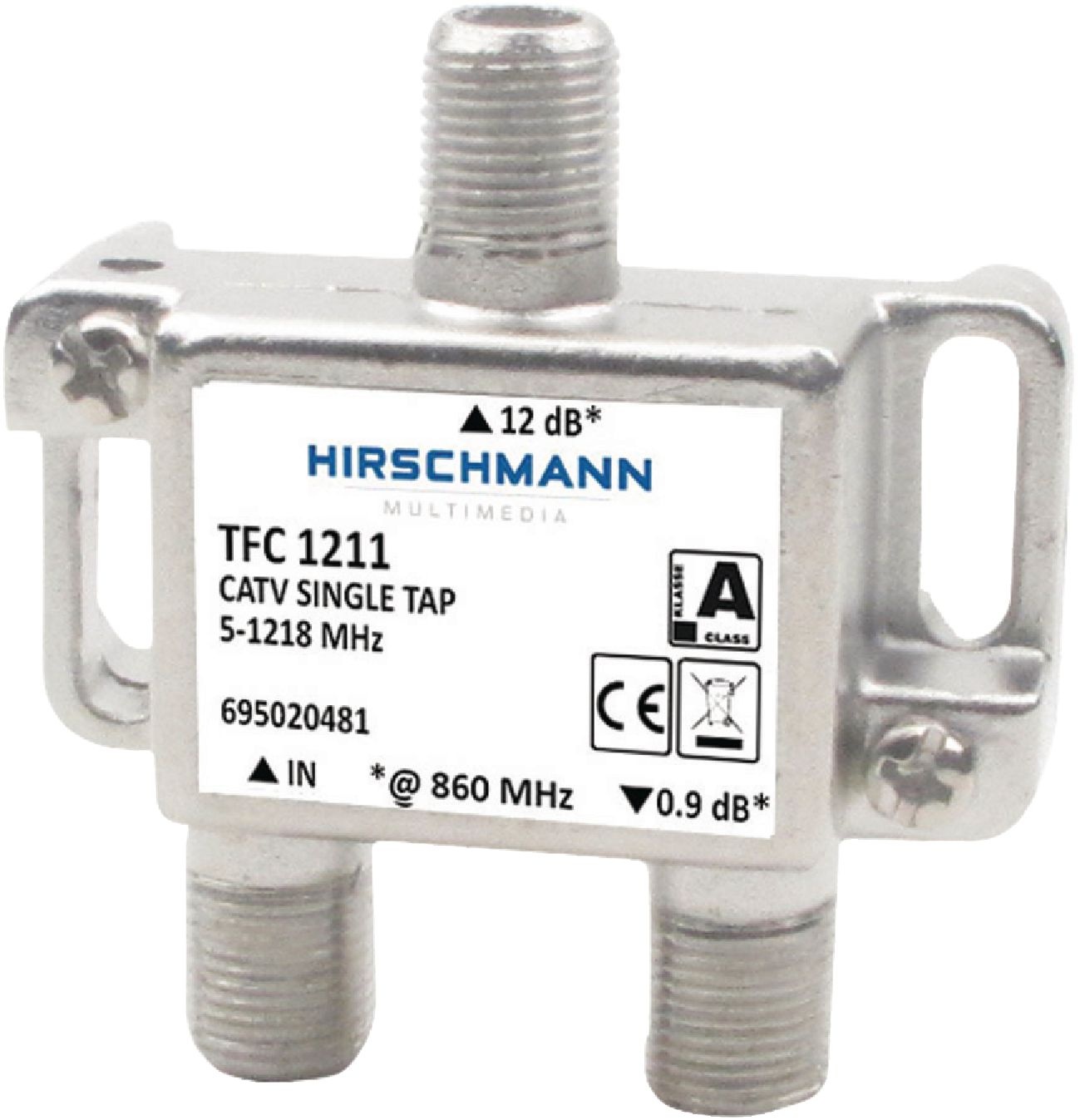 Hirschmann multitap TFC1211 met 1 uitgang - 12 dB / 5-1218 MHz