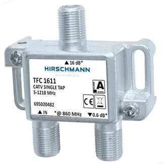 Hirschmann Hirschmann multitap TFC1611 met 1 uitgang - 16 dB / 5-1218 MHz