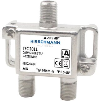 Hirschmann Hirschmann multitap TFC2011 met 1 uitgang - 20,5 dB / 5-1218 MHz