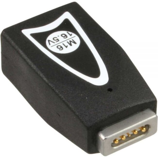 InLine M16 opzetplug 16,5V compatibel met Apple MacBook (Pro) - MagSafe 1 / zwart