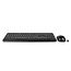 Nedis draadloze multimedia USB toetsenbord en muis set - QWERTY (US) / zwart