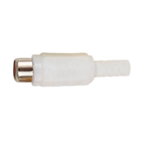 Soldeerbare Mono Tulp Connector (v) - Wit