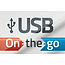USB-C (m) haaks (boven/beneden) naar USB-A (v) adapter - USB2.0 / zwart - 0,25 meter