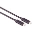 USB-C naar USB-C kabel - USB4 (tot 40 Gbit/s) - PD3.1 tot 240W - video tot 8K 60Hz / zwart - 0,25 meter