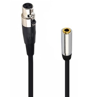 Universal Mini XLR (v) - 3,5mm Jack (v) audiokabel - 1,5 meter