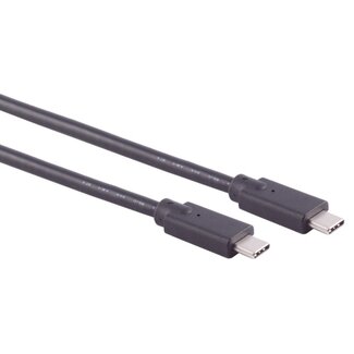 S-Impuls USB-C naar USB-C kabel - USB2.0 - tot 100W / zwart - 3 meter