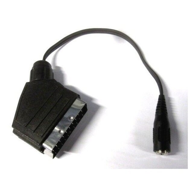 Scart (m) - 3,5mm Jack (v) audio adapter / zwart - 0,20 meter