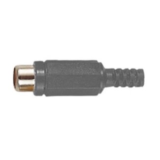 OKS Tulp (v) audio/video connector - plastic / grijs
