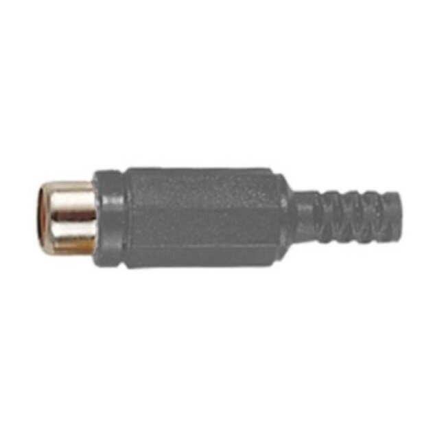 Tulp (v) audio/video connector - plastic / grijs