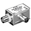 IEC (m) - IEC (v) coax mantelstroomfilter / aardlus isolator