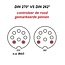 DIN 8-pins luidspreker verlengkabel / zwart - 0,50 meter
