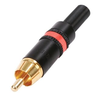 Neutrik Neutrik vergulde rode mannelijke RCA connector