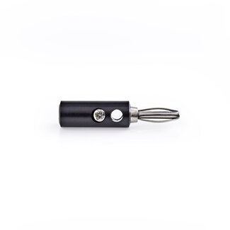 Transmedia Banaan connector voor luidsprekerkabel tot 4 mm / zwart