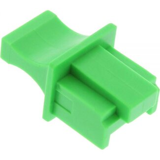 InLine RJ45 (m) afsluitcovers voor RJ45 (v) poorten met platte greep - 10 stuks / groen