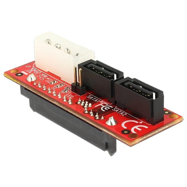 2x SATA + Molex > SAS SFF-8482 adapter