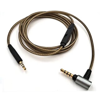 Dolphix Premium haakse audiokabel met control talk voor o.a. Bose On-Ear 2, 700, QuietComfort 25, 35, 45 en Ultra - 1,2 meter