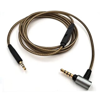 Universal Premium haakse audiokabel met control talk voor o.a. Bose On-Ear 2, 700, QuietComfort 25, 35, 45 en Ultra - 1,2 meter