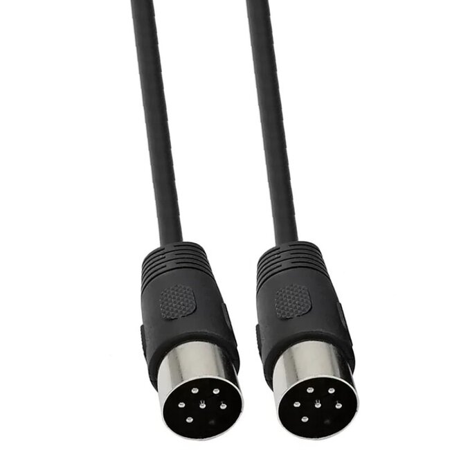 DIN 6-pins audio video kabel / zwart - 1,5 meter