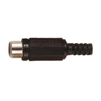 S-Impuls Tulp (v) audio/video connector - plastic / zwart